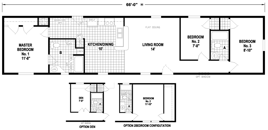 Floor Plan For 1976 14X70 2 Bedroom Mobile Home - Related post from